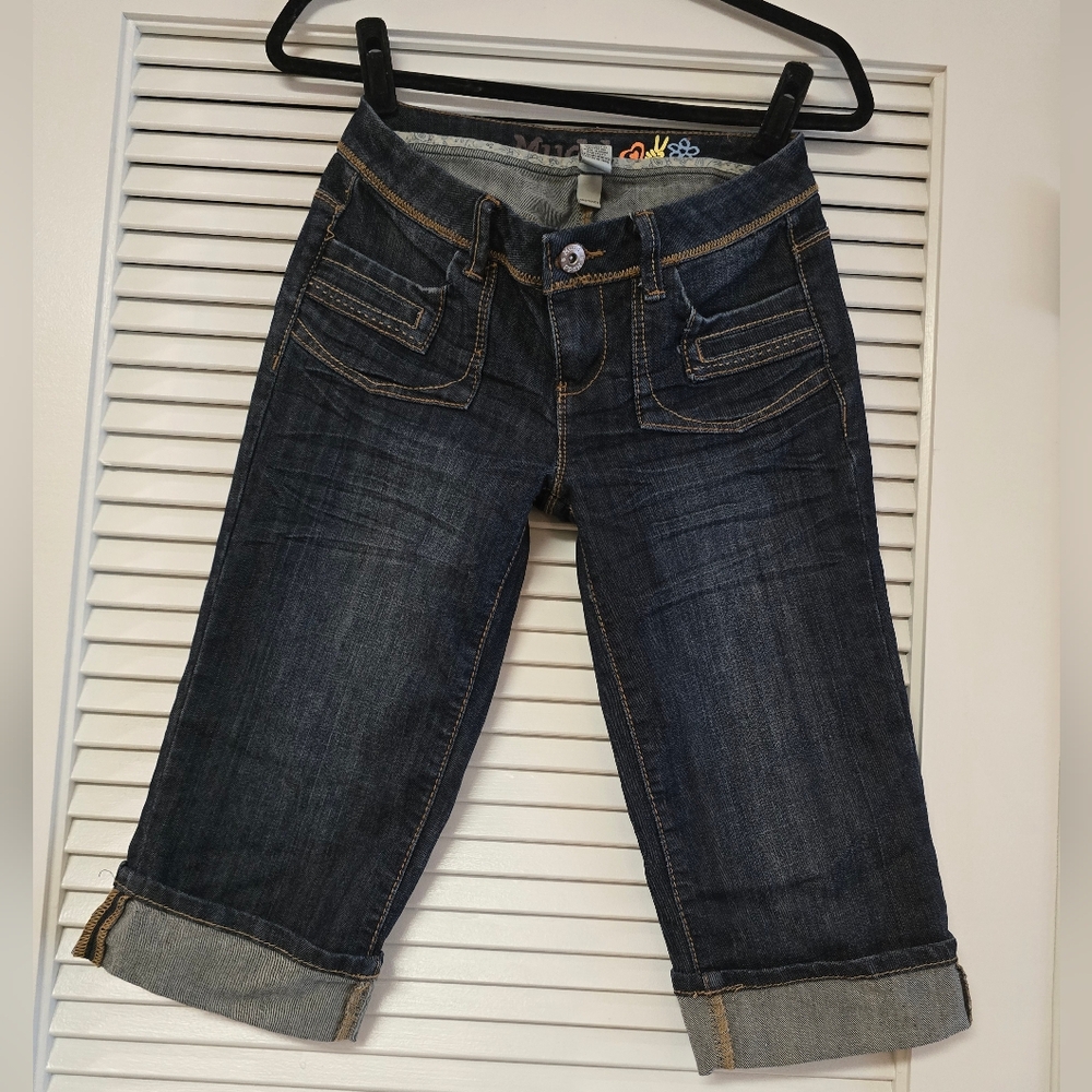 Mudd - Denim Cropped Jeans With Pockets